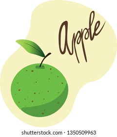 apple vector illustration. Consept for web design, print, app