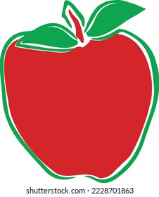 apple vector illustration design element