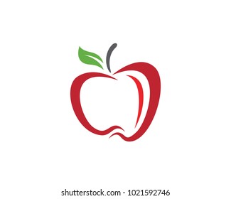 Apple vector illustration design icon logo template