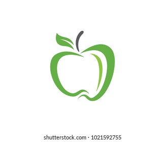 Apple vector illustration design icon logo template