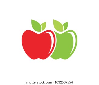 Apple vector illustration design icon logo template