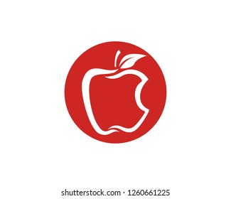 Apple vector illustration design icon logo template - Vector