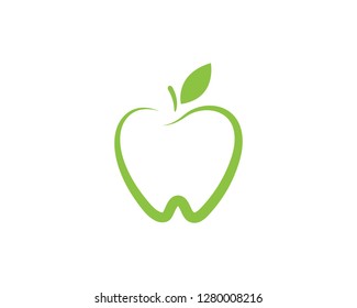 Apple vector illustration design icon logo template