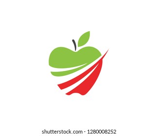 Apple vector illustration design icon logo template