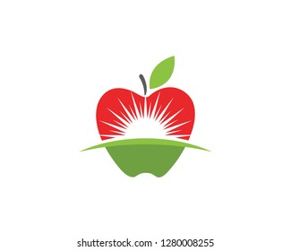 Apple vector illustration design icon logo template