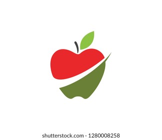 Apple vector illustration design icon logo template
