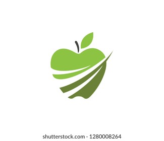 Apple vector illustration design icon logo template