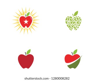 Apple vector illustration design icon logo template