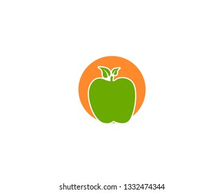 Apple vector illustration design icon logo template