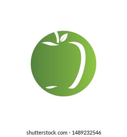 Apple vector illustration design icon logo template