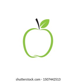 Apple vector illustration design icon logo template