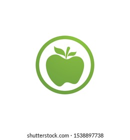 Apple vector illustration design icon logo template