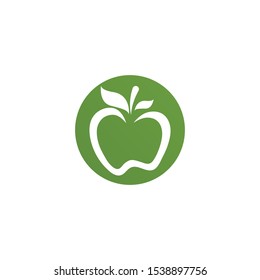 Apple vector illustration design icon logo template