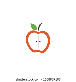 Apple vector illustration design icon logo template