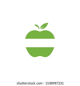 Apple vector illustration design icon logo template