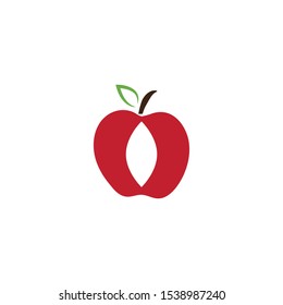 Apple vector illustration design icon logo template