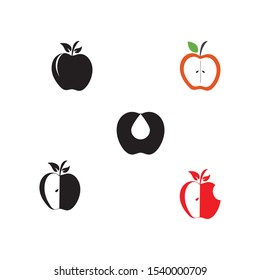 Apple vector illustration design icon logo template