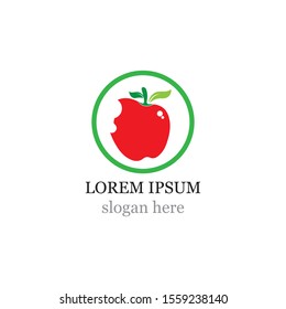 Apple vector illustration design icon logo template