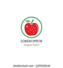 Apple vector illustration design icon logo template