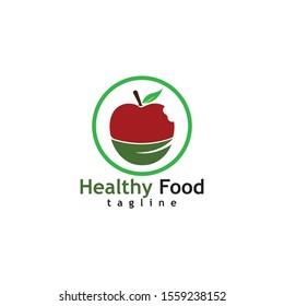 Apple vector illustration design icon logo template