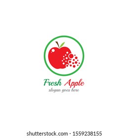 Apple vector illustration design icon logo template