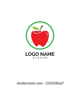 Apple vector illustration design icon logo template