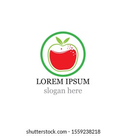 Apple vector illustration design icon logo template