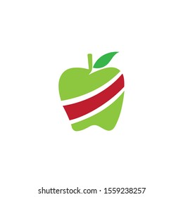 Apple vector illustration design icon logo template