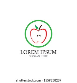 Apple vector illustration design icon logo template