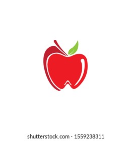 Apple vector illustration design icon logo template