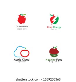 Apple vector illustration design icon logo template