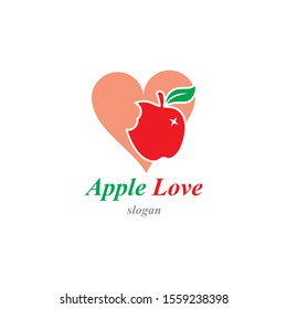 Apple vector illustration design icon logo template