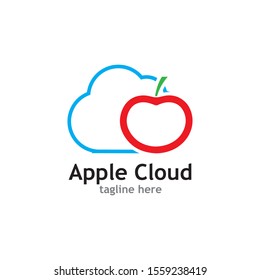 Apple vector illustration design icon logo template