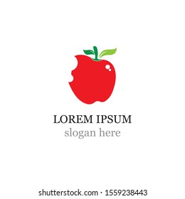 Apple vector illustration design icon logo template