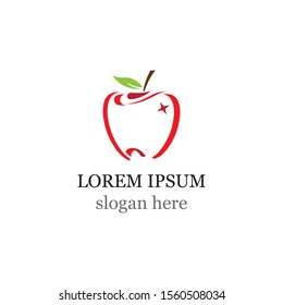 Apple vector illustration design icon logo template