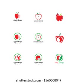 Apple vector illustration design icon logo template