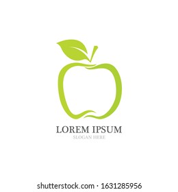 Apple vector illustration design icon logo template