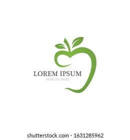 Apple vector illustration design icon logo template