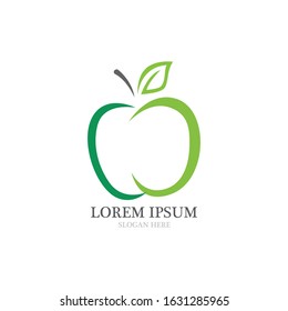 Apple vector illustration design icon logo template