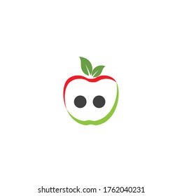 Apple vector illustration design icon logo template