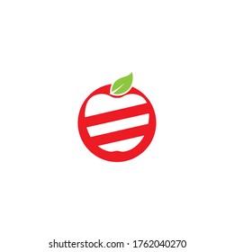 Apple vector illustration design icon logo template