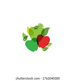 Apple vector illustration design icon logo template