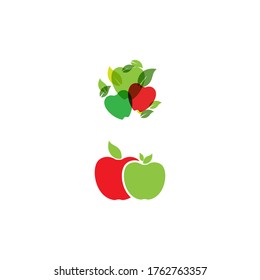 Apple vector illustration design icon logo template