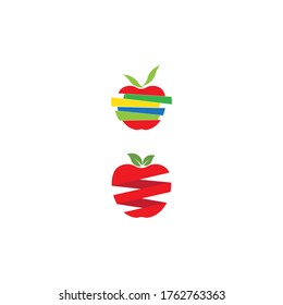 Apple vector illustration design icon logo template