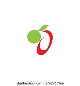 Apple vector illustration design icon logo template