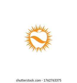 Apple vector illustration design icon logo template