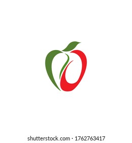 Apple vector illustration design icon logo template