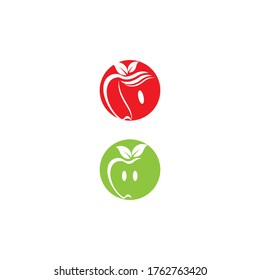 Apple vector illustration design icon logo template