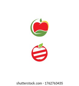 Apple vector illustration design icon logo template