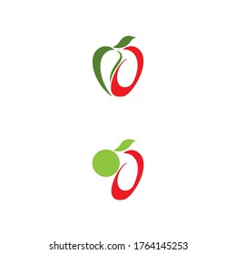 Apple vector illustration design icon logo template
